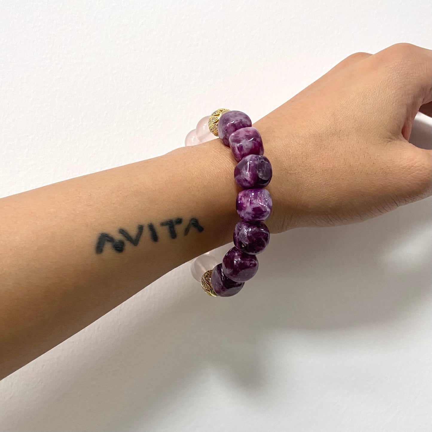 AVITA Crowning Glory 15% OFF Natural Amethyst Bracelet Jewelry For Energy Boost & Attracting Wisdom