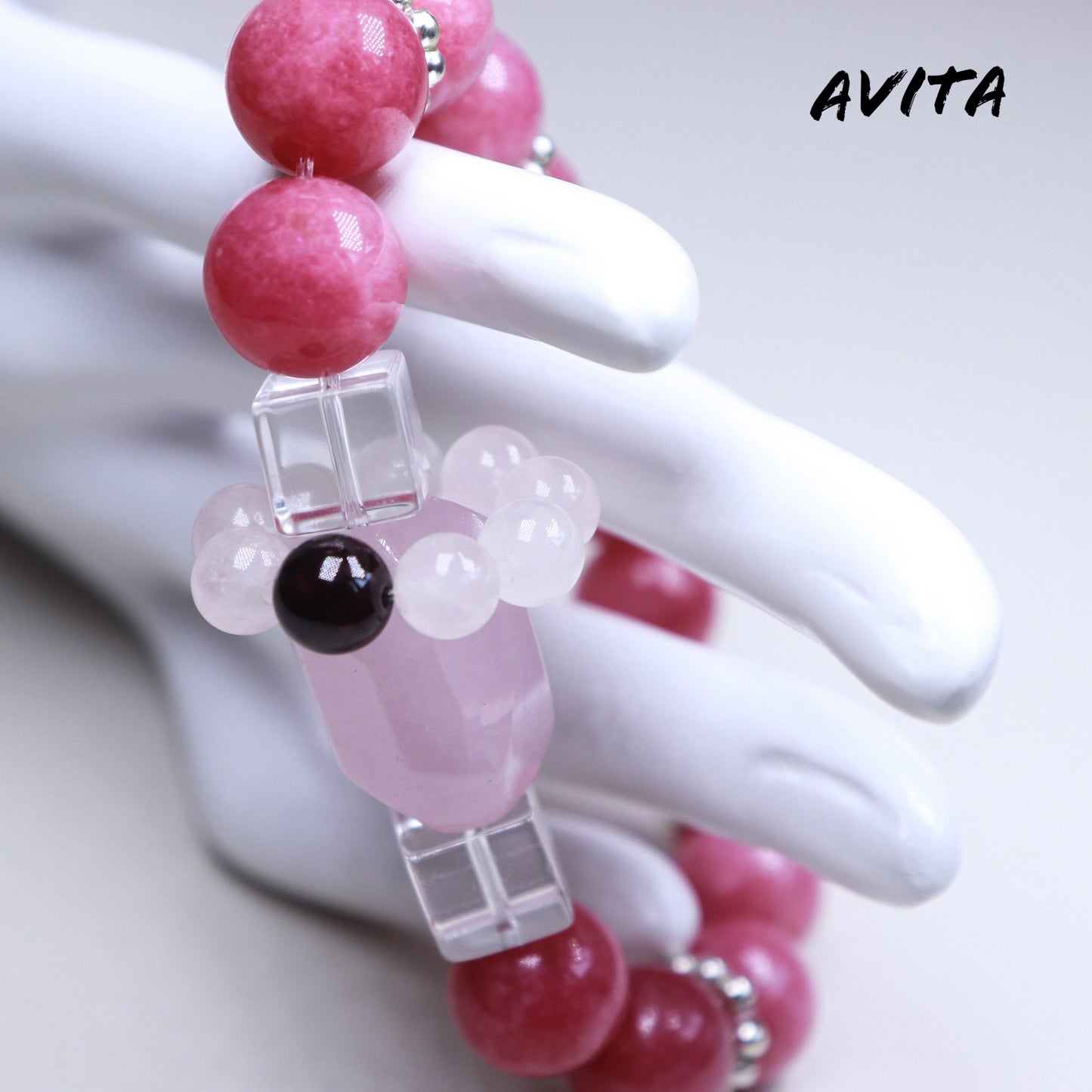 AVITA Barbie Love 20% OFF Natural Pink Crystal Bracelet Jewelry For Energy Boost & Attracting Love