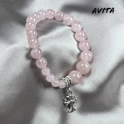 AVITA Destiny 20% OFF Natural Pink Crystal Bracelet Jewelry For Energy Boost & Attracting Love