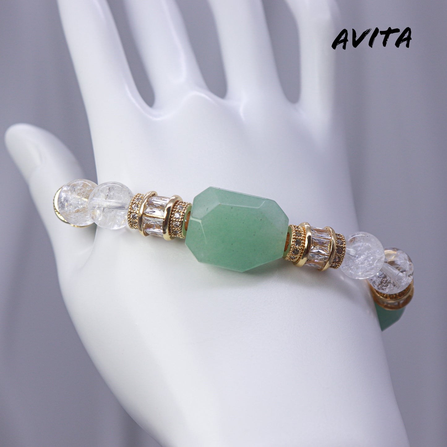 AVITA Oriental Nobleman 20% OFF Natural Prasem Quartz Bracelet Jewelry For Elevating Your Career