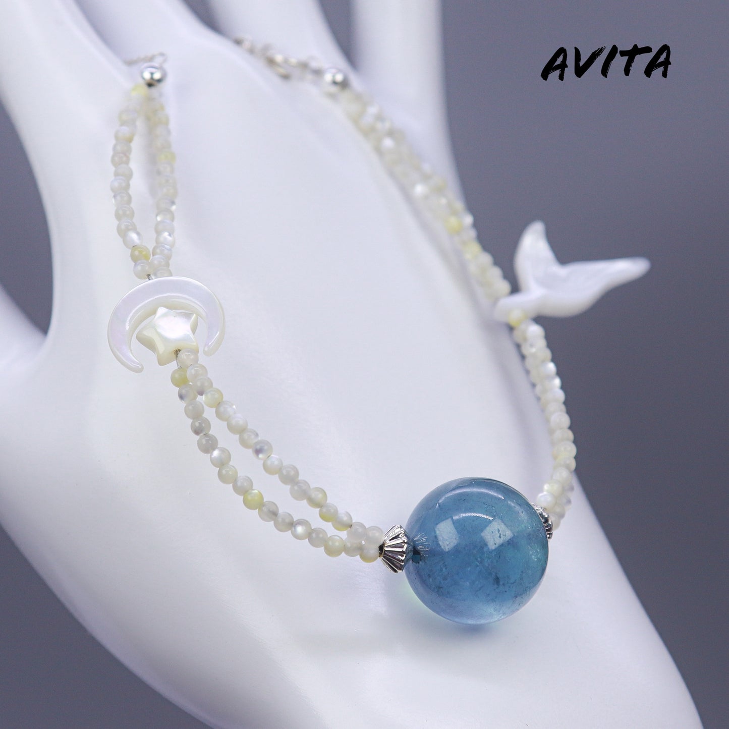 AVITA Blue Lagoon 80% OFF Natural Aquamarine Bracelet Jewelry For Elevating Your Courage and Confidence