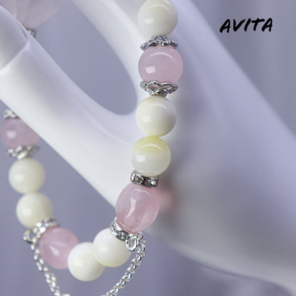 AVITA Pink Memory 20% OFF Natural Pink Crystal Bracelet Jewelry For Energy Boost & Attracting Love