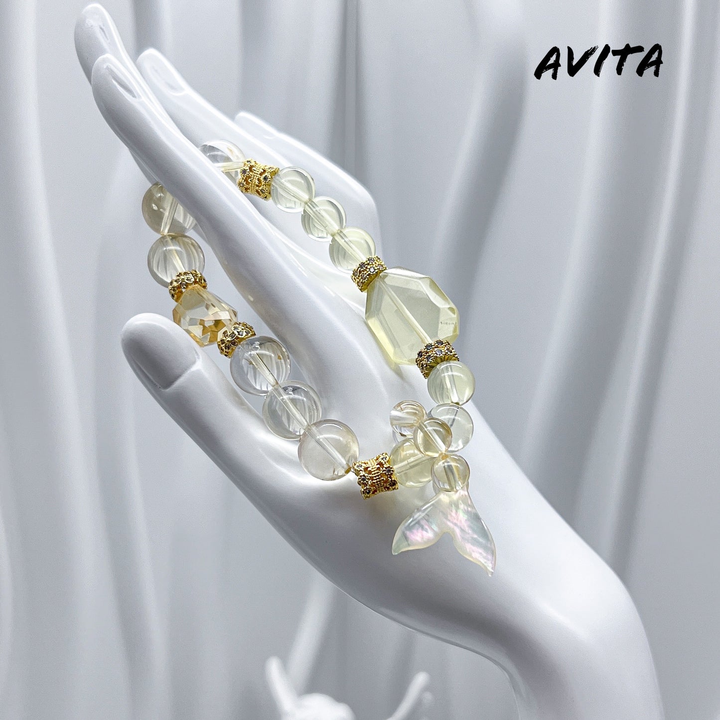 AVITA Golden Mermaid 15% OFF Natural Citrine Bracelet Jewelry For Energy Boost & Attracting Wealth