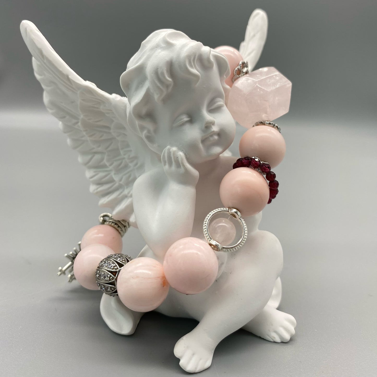 AVITA Angel Eye 20% OFF Natural Pink Crystal Bracelet Jewelry For Energy Boost & Attracting Love