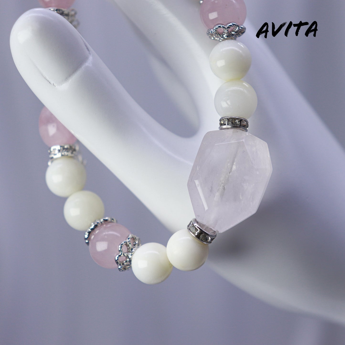 AVITA Pink Memory 20% OFF Natural Pink Crystal Bracelet Jewelry For Energy Boost & Attracting Love