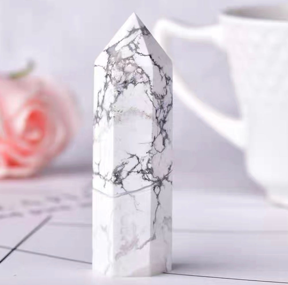 White Turquoise 1 PC Crystal Column 50% OFF