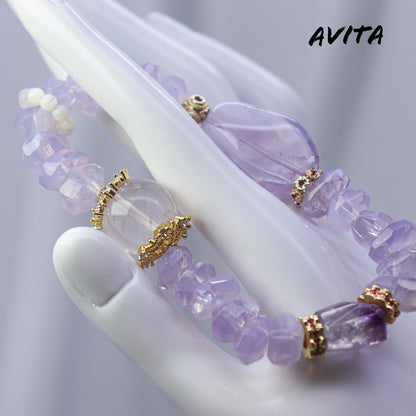 AVITA Fantasy Elves 20% OFF Natural Amethyst Bracelet Jewelry For Energy Boost & Attracting Wisdom