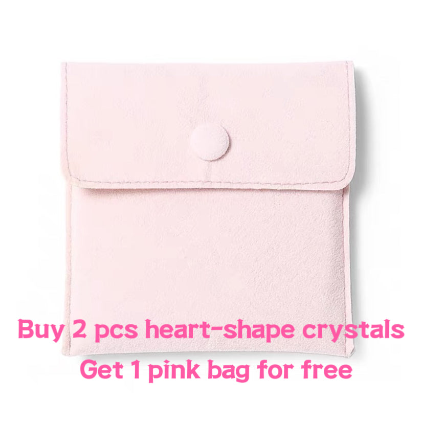 AVITA Pink Crystal Heart-shape Crystal Ornaments 60% OFF