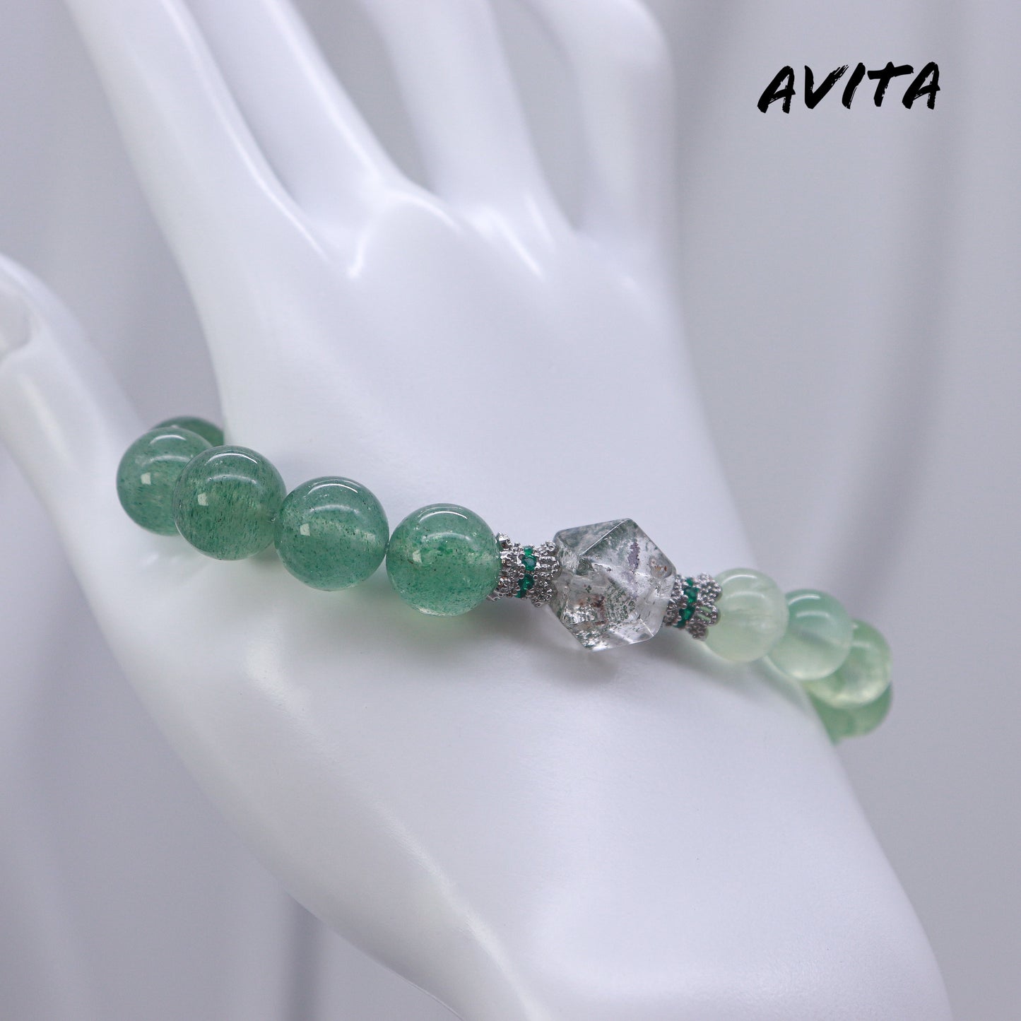 AVITA Wonderful Life 20% OFF Natural Prasem Quartz Bracelet Jewelry For Elevating Your Career