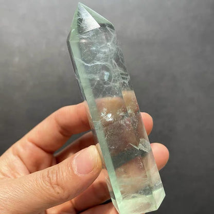 AVITA Green Fluorite 1 PC Crystal Column 50% OFF