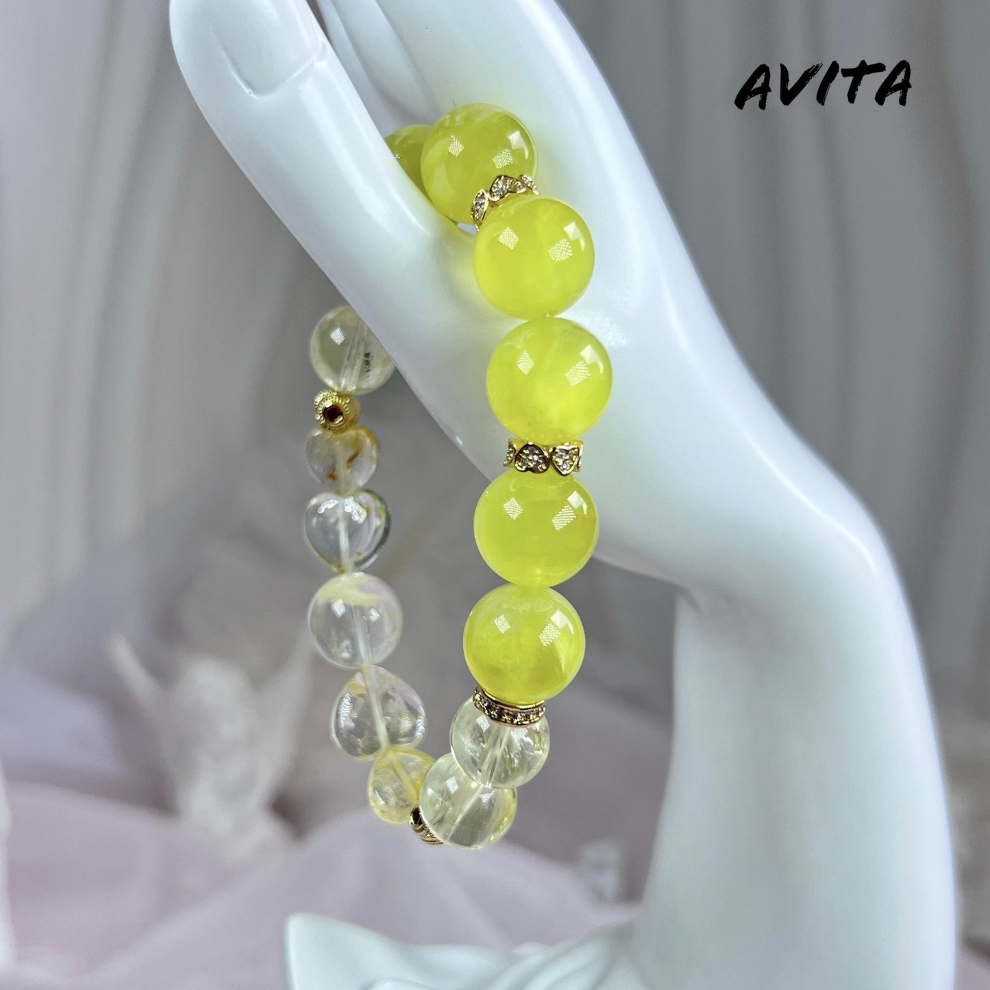 AVITA Rich In Money 25% OFF Natural Citrine Bracelet Jewelry For Energy Boost & Attracting Wealth