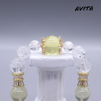 AVITA Golden Life 25% OFF Natural Citrine Bracelet Jewelry For Energy Boost & Attracting Wealth