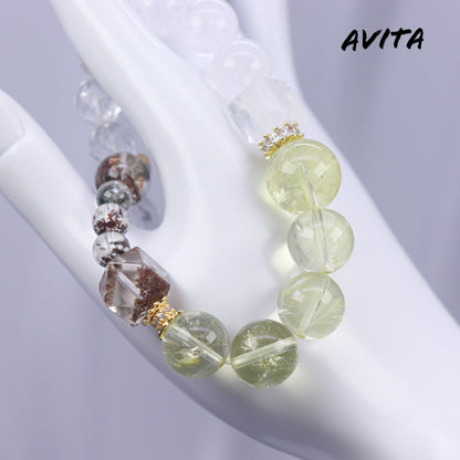 AVITA One Flower One World 25% OFF Natural Citrine Bracelet Jewelry For Energy Boost & Attracting Wealth