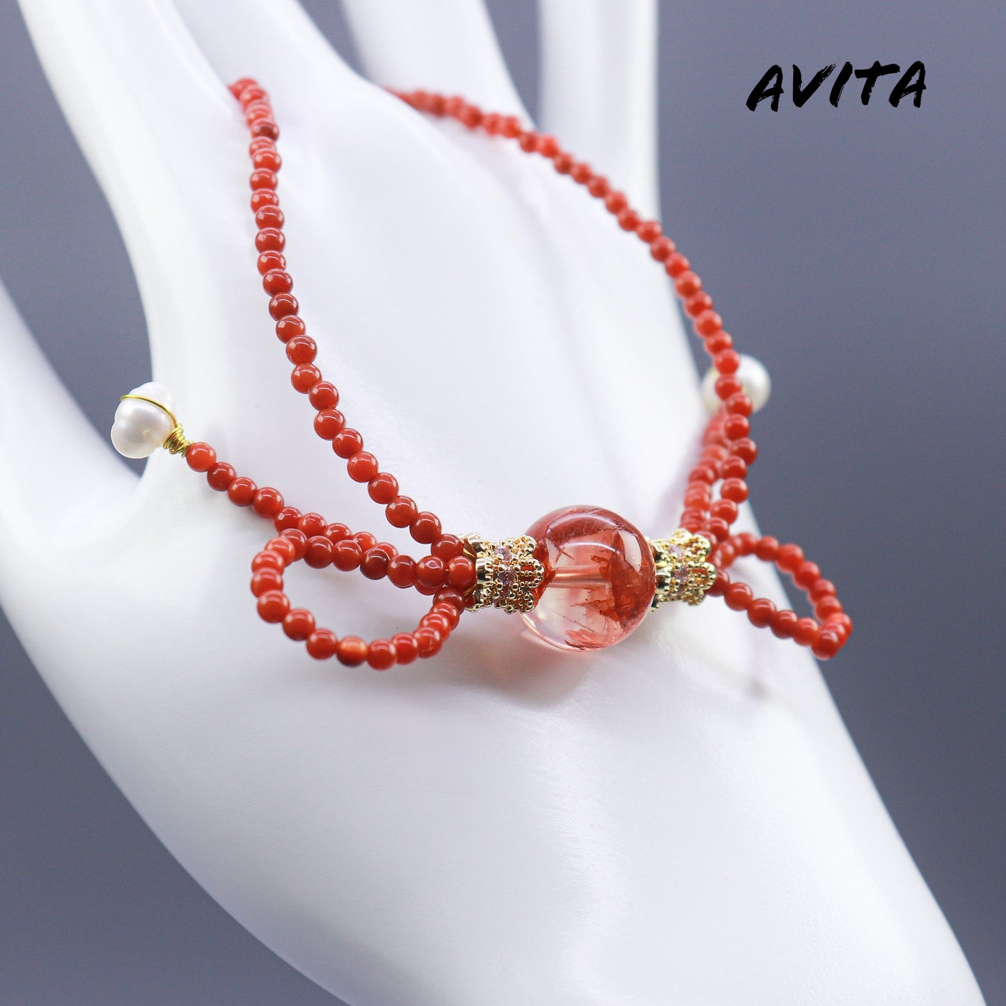 AVITA Red Velvet Cake 80% OFF Quartz With Multiple Inclusions Bracelet Jewelry For Boosting Your Luck