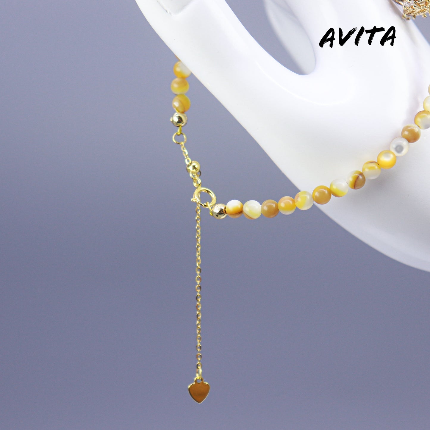 AVITA Cannelés 80% OFF Black Gold Super Seven Bracelet Jewelry For Attracting Fortune