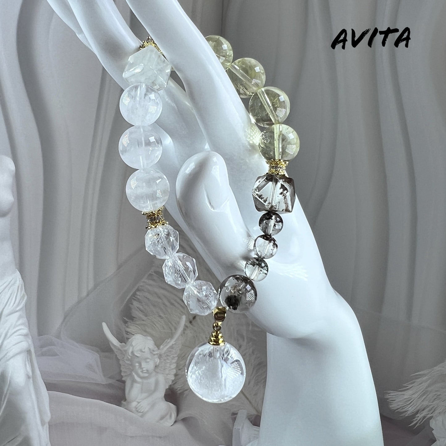 AVITA One Flower One World 25% OFF Natural Citrine Bracelet Jewelry For Energy Boost & Attracting Wealth