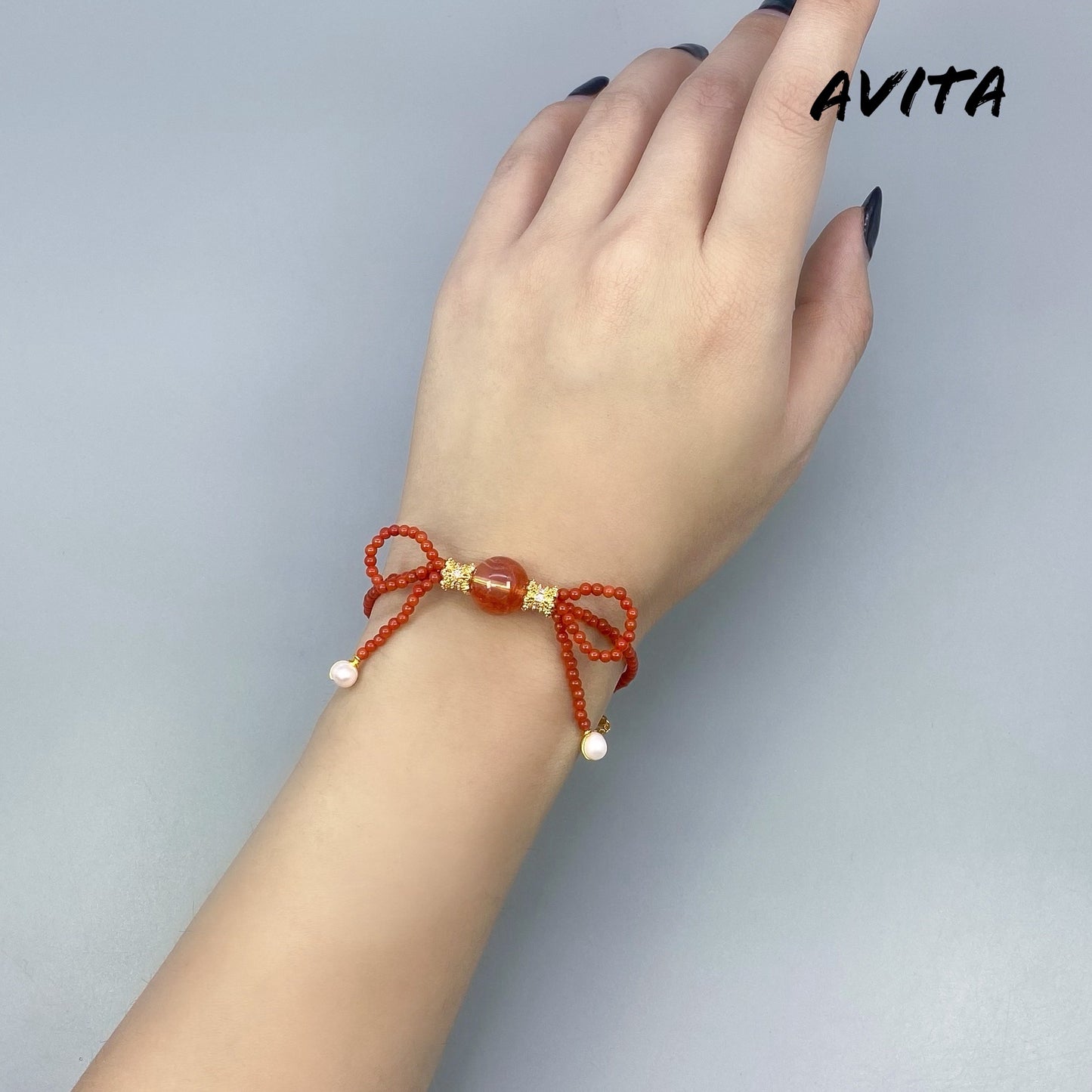 AVITA Red Velvet Cake 80% OFF Quartz With Multiple Inclusions Bracelet Jewelry For Boosting Your Luck