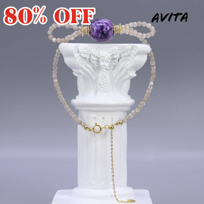 AVITA Blueberry Cheese 80% OFF Charoite Bracelet Jewelry For Boosting Observation Skills