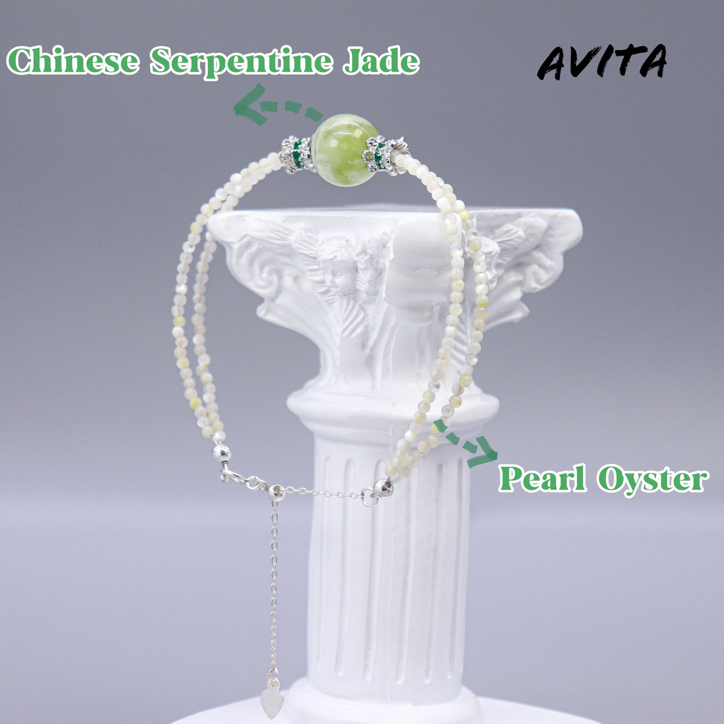 AVITA Cantaloupe Jam 80% OFF Chinese Serpentine Jade Bracelet Jewelry For Elevating Your Career