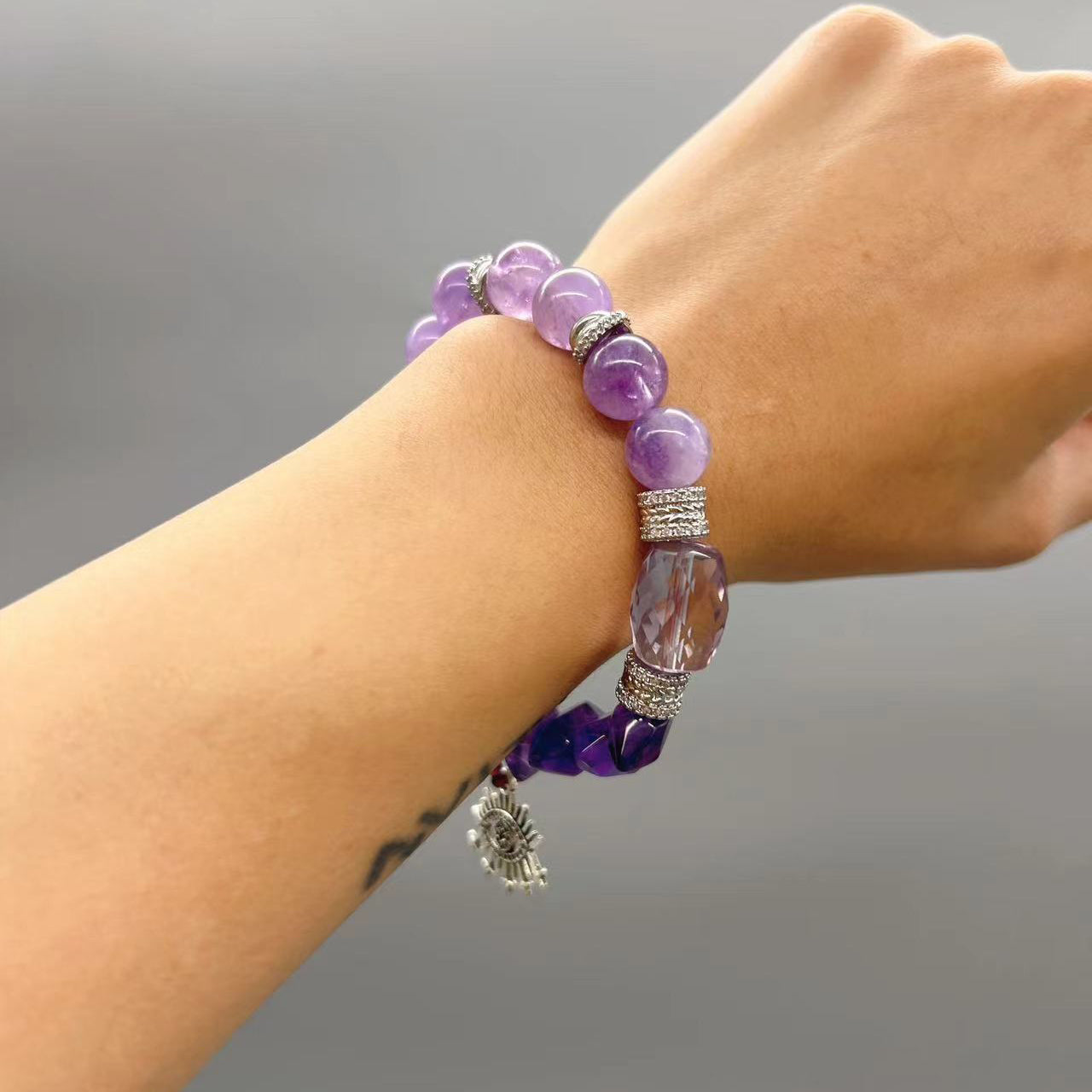 AVITA The Eye Of Athena 15% OFF Natural Amethyst Bracelet Jewelry For Energy Boost & Attracting Wisdom