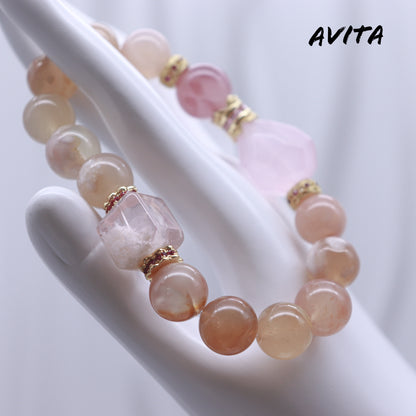 AVITA Sakura Lover 20% OFF Natural Pink Crystal Bracelet Jewelry For Energy Boost & Attracting Love