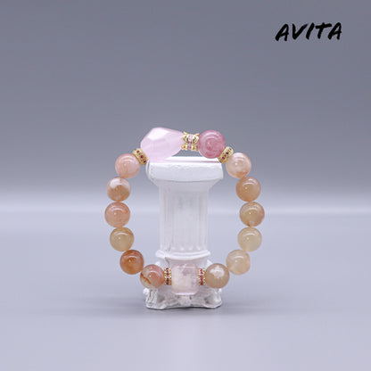 AVITA Sakura Lover 20% OFF Natural Pink Crystal Bracelet Jewelry For Energy Boost & Attracting Love