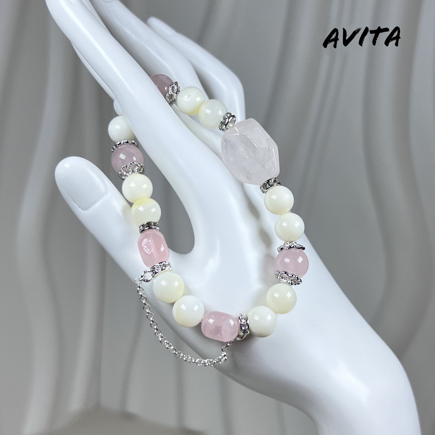 AVITA Pink Memory 20% OFF Natural Pink Crystal Bracelet Jewelry For Energy Boost & Attracting Love