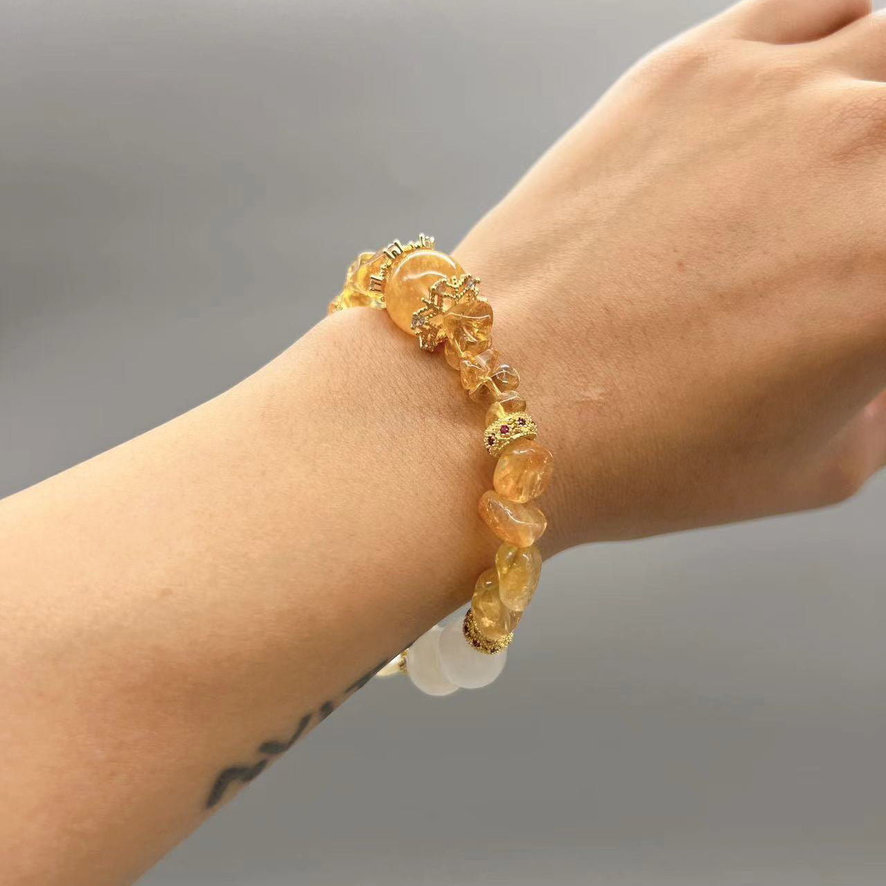 AVITA Moonlight Queen 15% OFF Natural Citrine Bracelet Jewelry For Energy Boost & Attracting Wealth