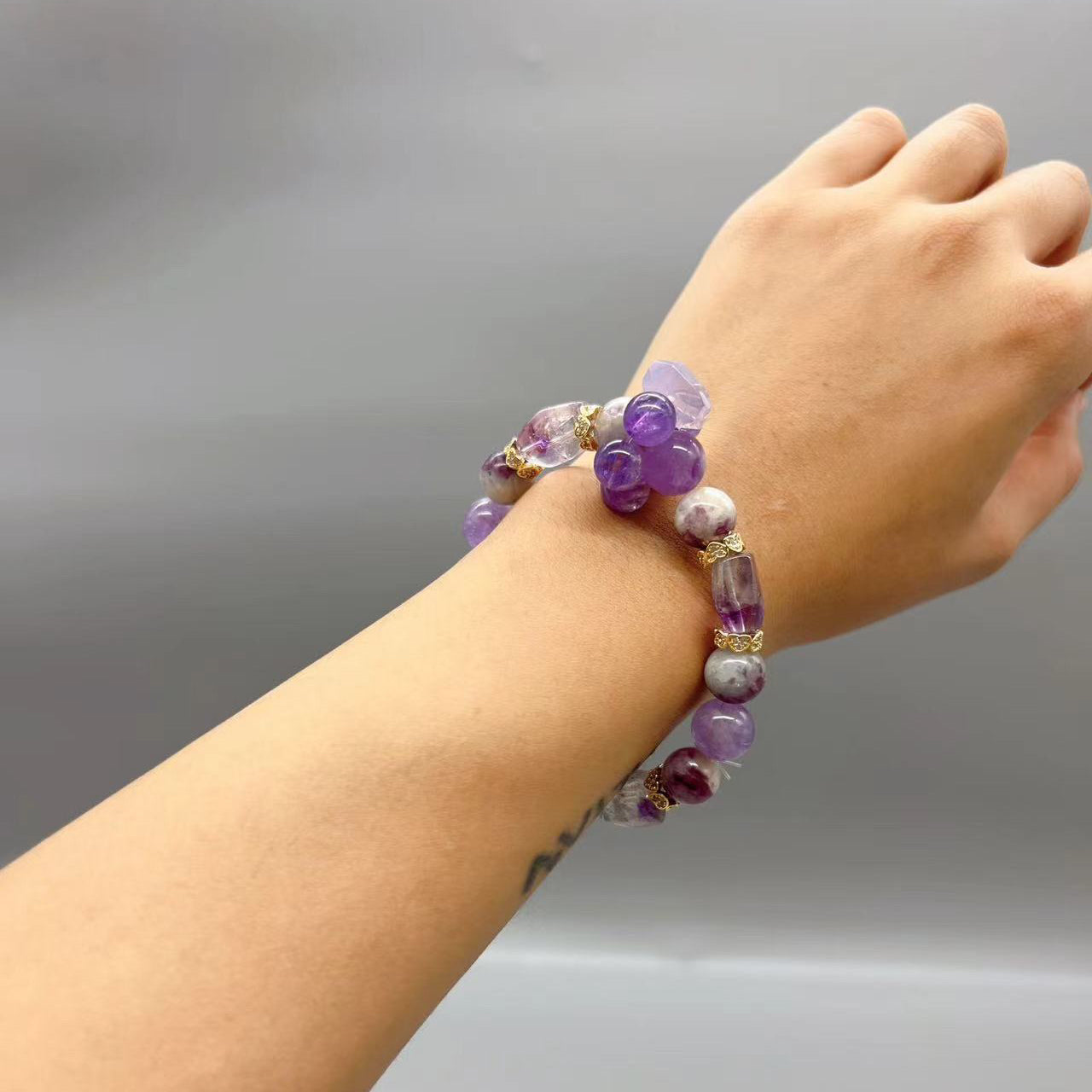 AVITA Secret Garden 20% OFF Natural Amethyst Bracelet Jewelry For Energy Boost & Attracting Wisdom