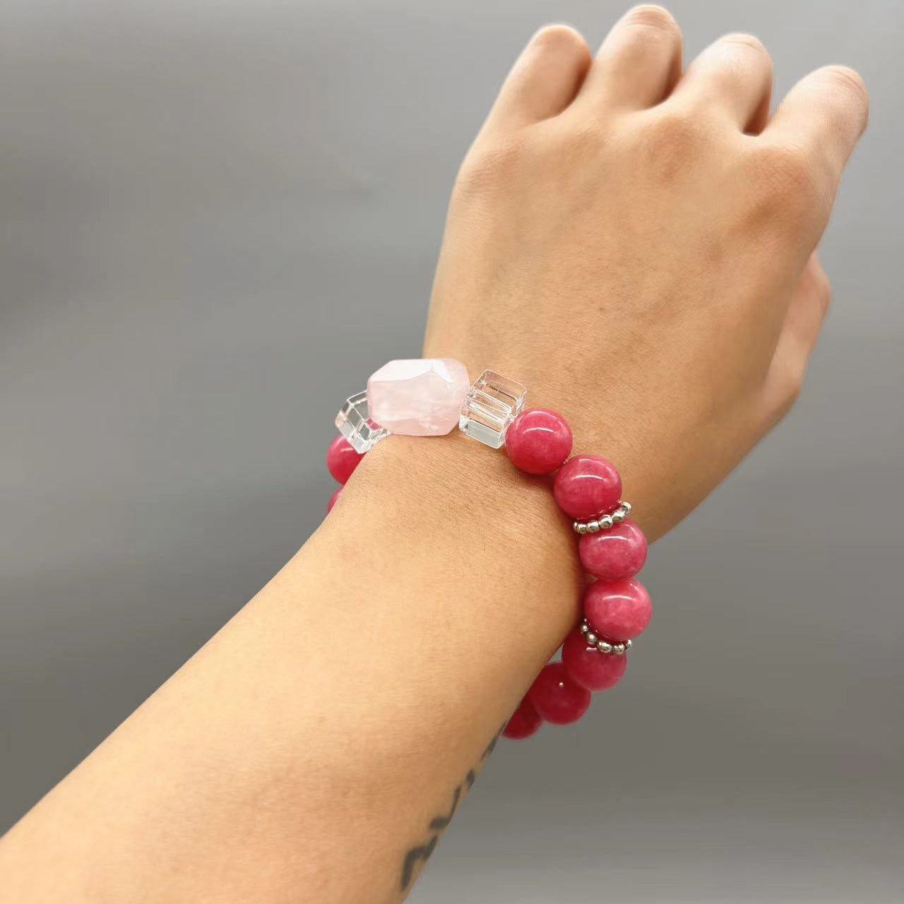 AVITA Barbie Love 20% OFF Natural Pink Crystal Bracelet Jewelry For Energy Boost & Attracting Love