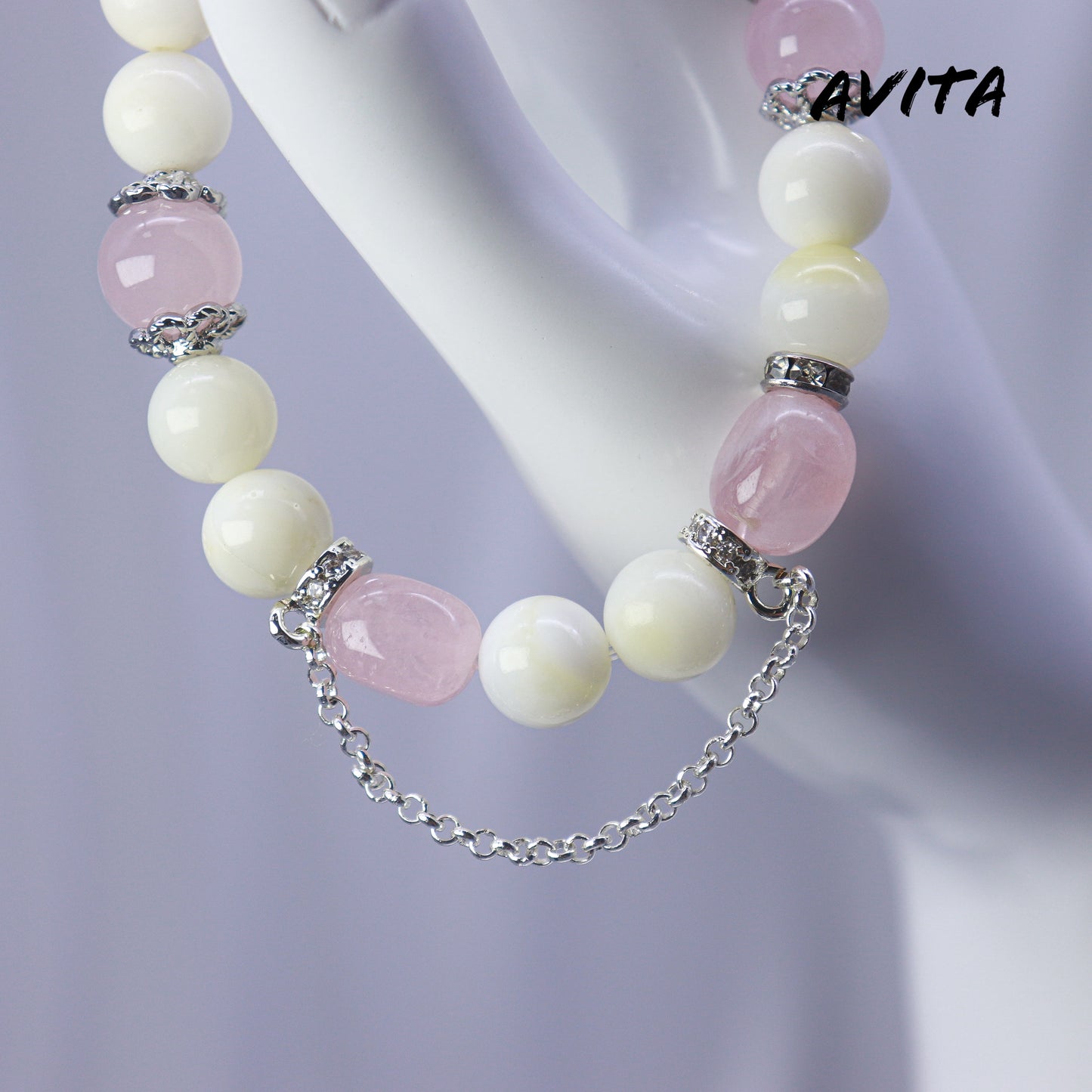 AVITA Pink Memory 20% OFF Natural Pink Crystal Bracelet Jewelry For Energy Boost & Attracting Love