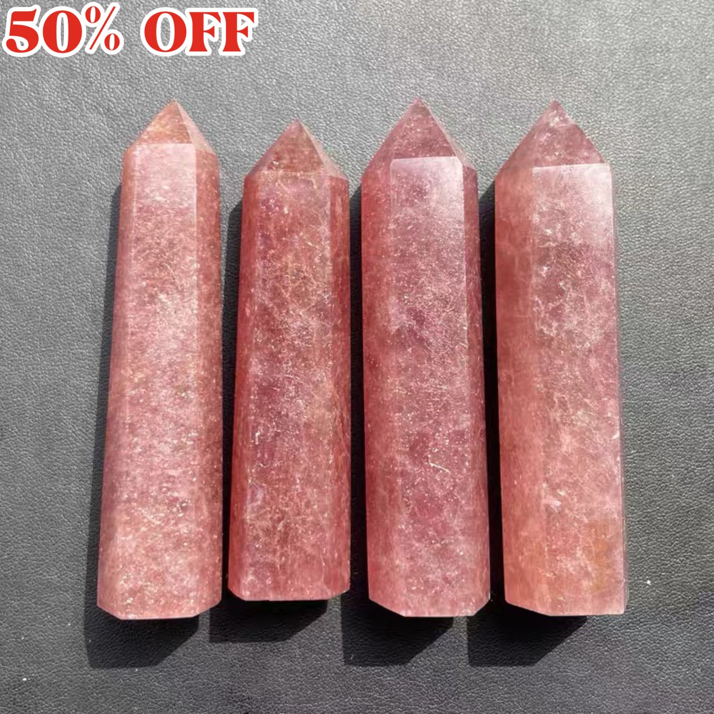 AVITA Strawberry Crystal 1 PC Crystal Column 50% OFF