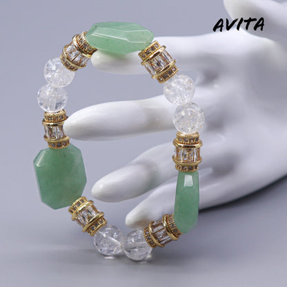 AVITA Oriental Nobleman 20% OFF Natural Prasem Quartz Bracelet Jewelry For Elevating Your Career