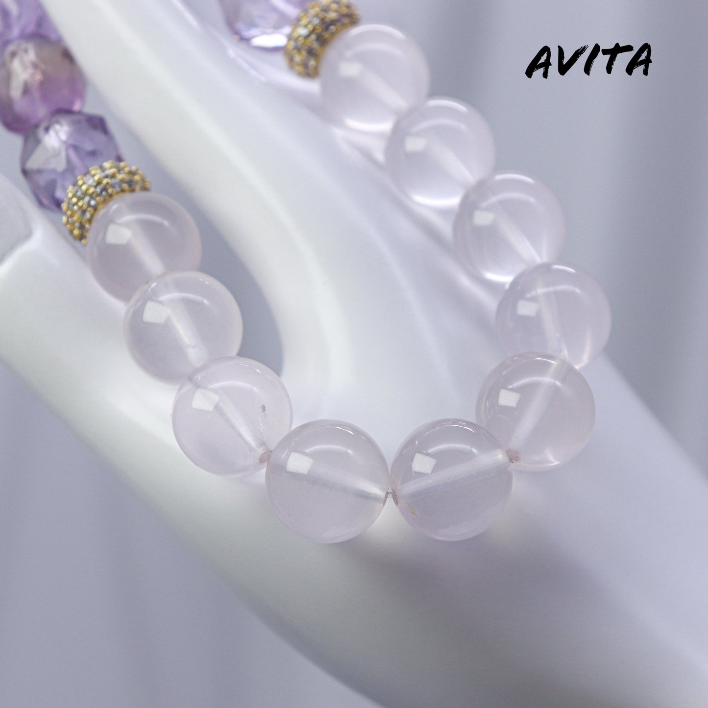 AVITA Charming Smile 20% OFF Natural Amethyst Bracelet Jewelry For Energy Boost & Attracting Wisdom