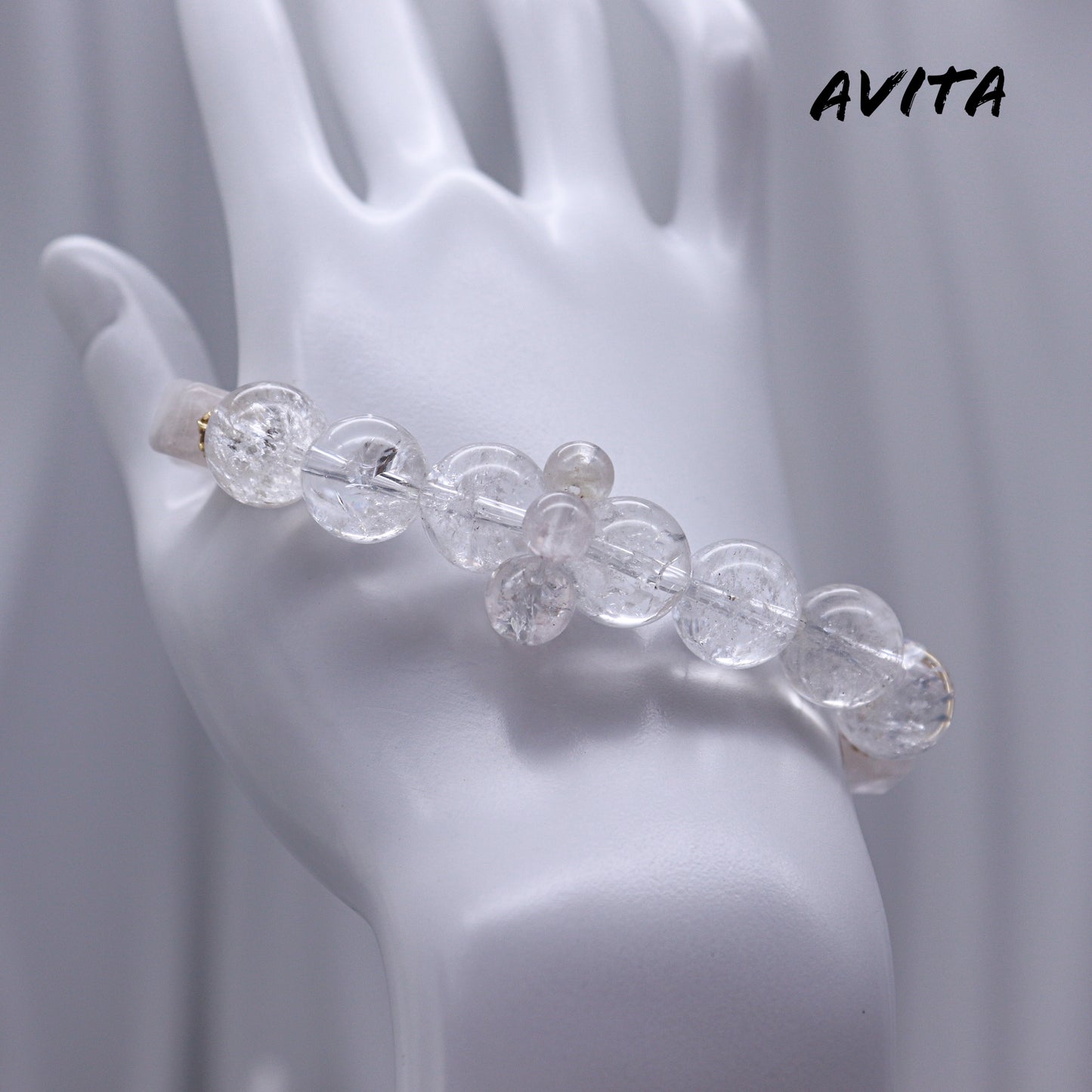 AVITA Ice And Snow Love 25% OFF Natural Pink Crystal Bracelet Jewelry For Energy Boost & Attracting Love