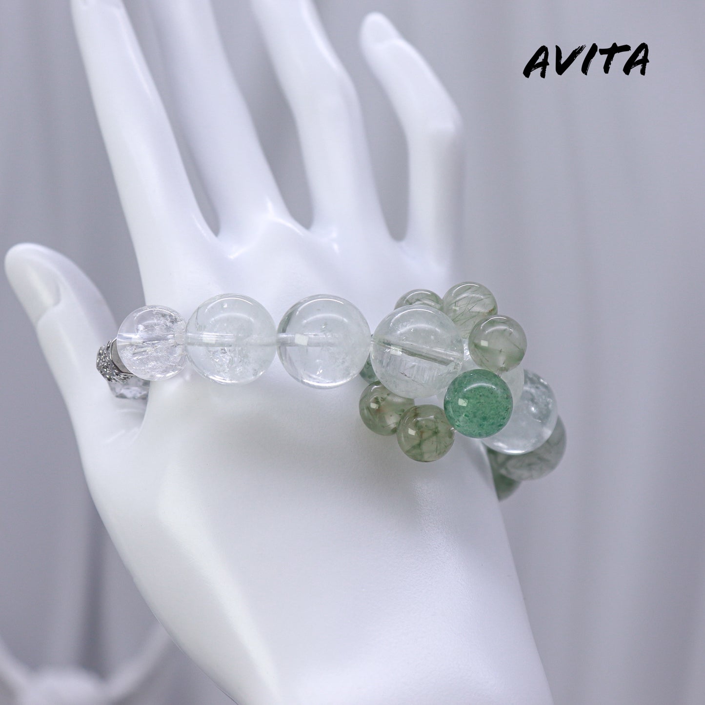 AVITA Wealth Code 20% OFF Natural Prasem Quartz Bracelet Jewelry For Elevating Your Career