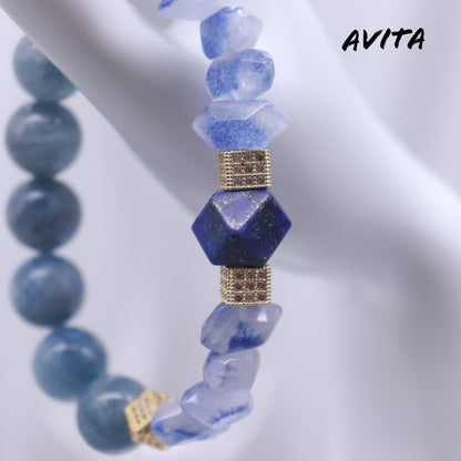 AVITA Soul Purifier 15% OFF Natural Aquamarine Bracelet Jewelry For Elevating Your Courage and Confidence