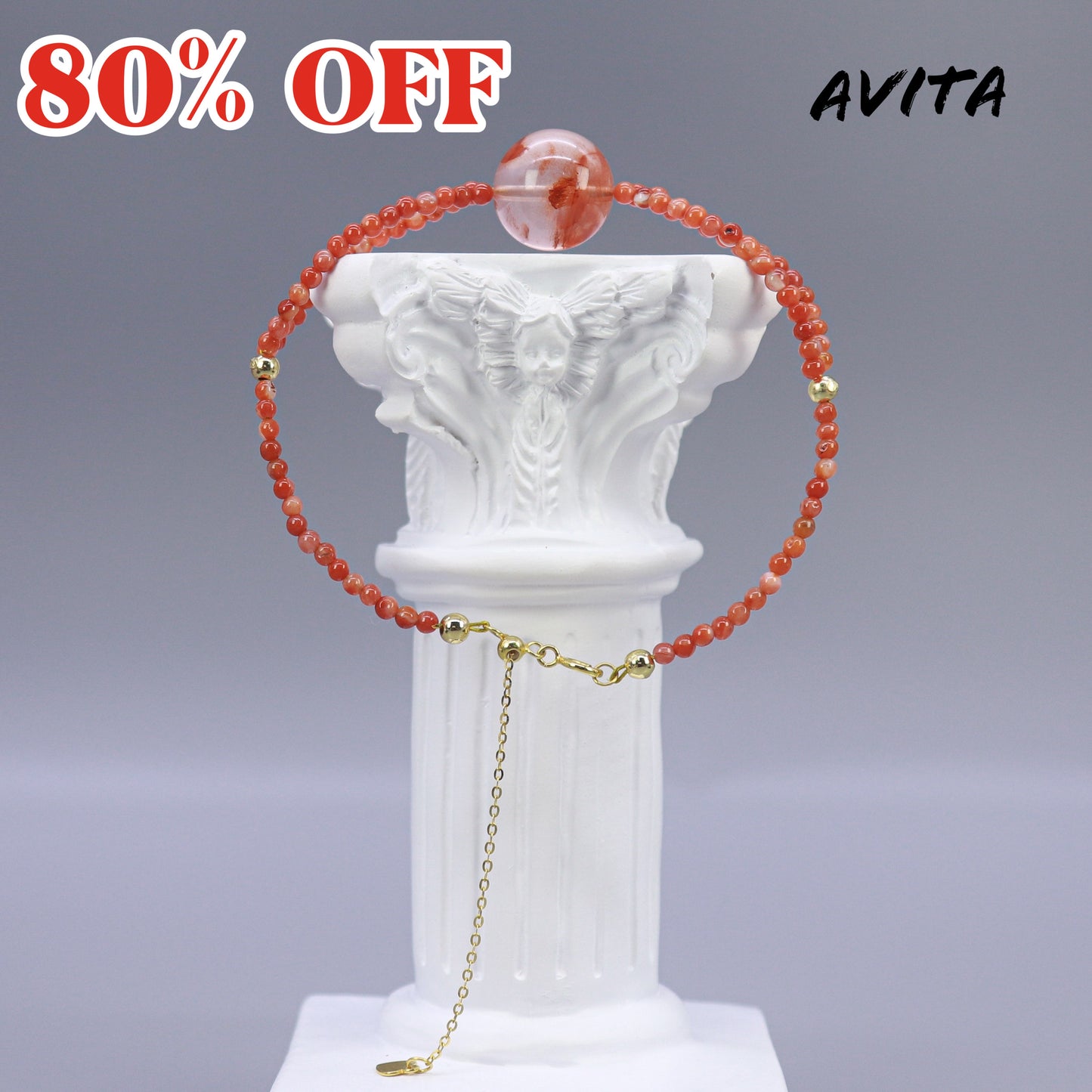 AVITA Margaret 80% OFF Quartz With Multiple Inclusions Bracelet Jewelry For Boosting Your Luck