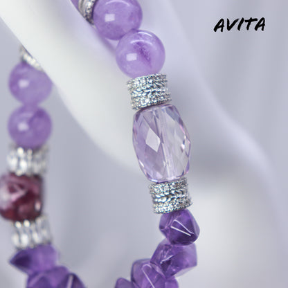 AVITA The Eye Of Athena 15% OFF Natural Amethyst Bracelet Jewelry For Energy Boost & Attracting Wisdom