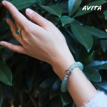 AVITA Wonderful Life 20% OFF Natural Prasem Quartz Bracelet Jewelry For Elevating Your Career