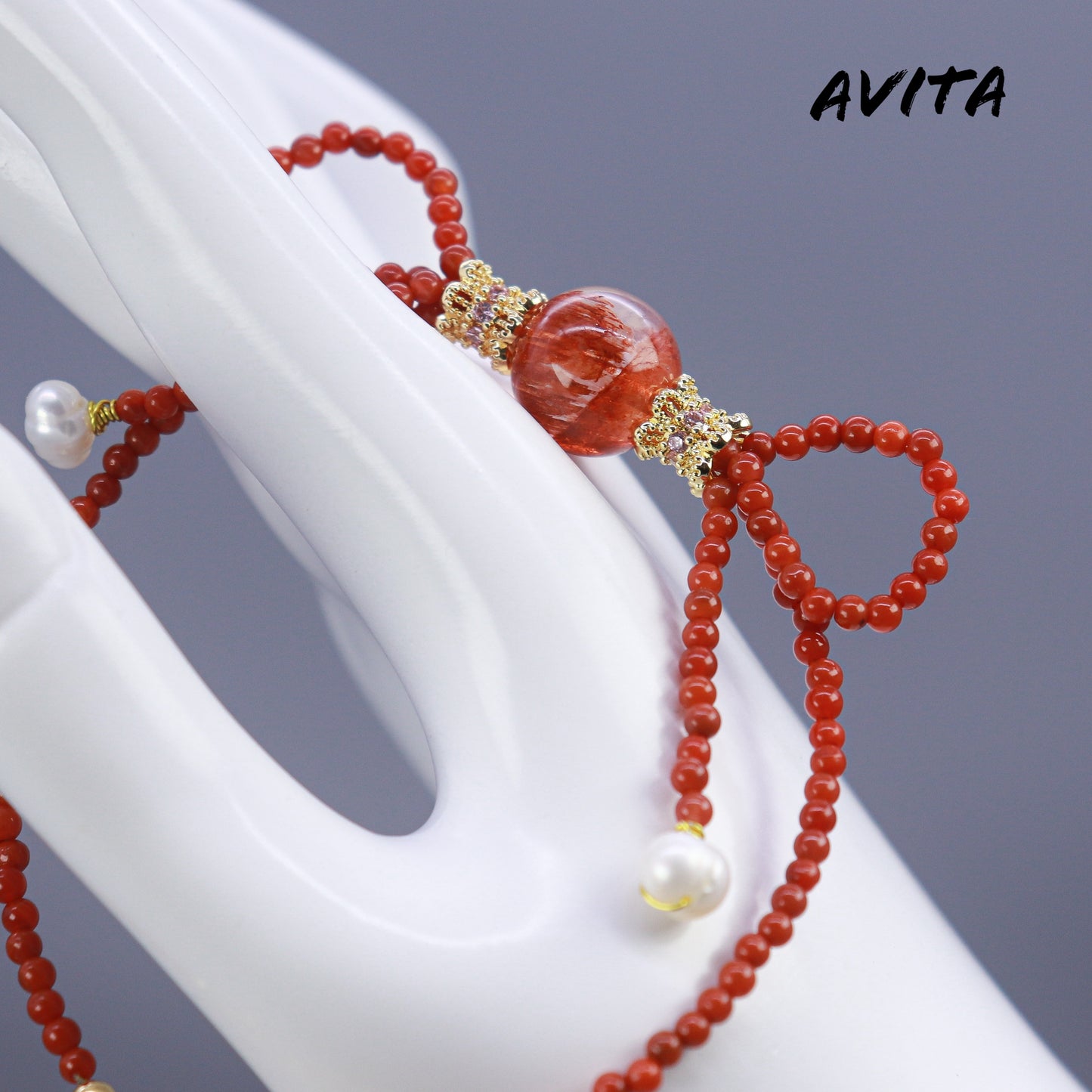 AVITA Red Velvet Cake 80% OFF Quartz With Multiple Inclusions Bracelet Jewelry For Boosting Your Luck