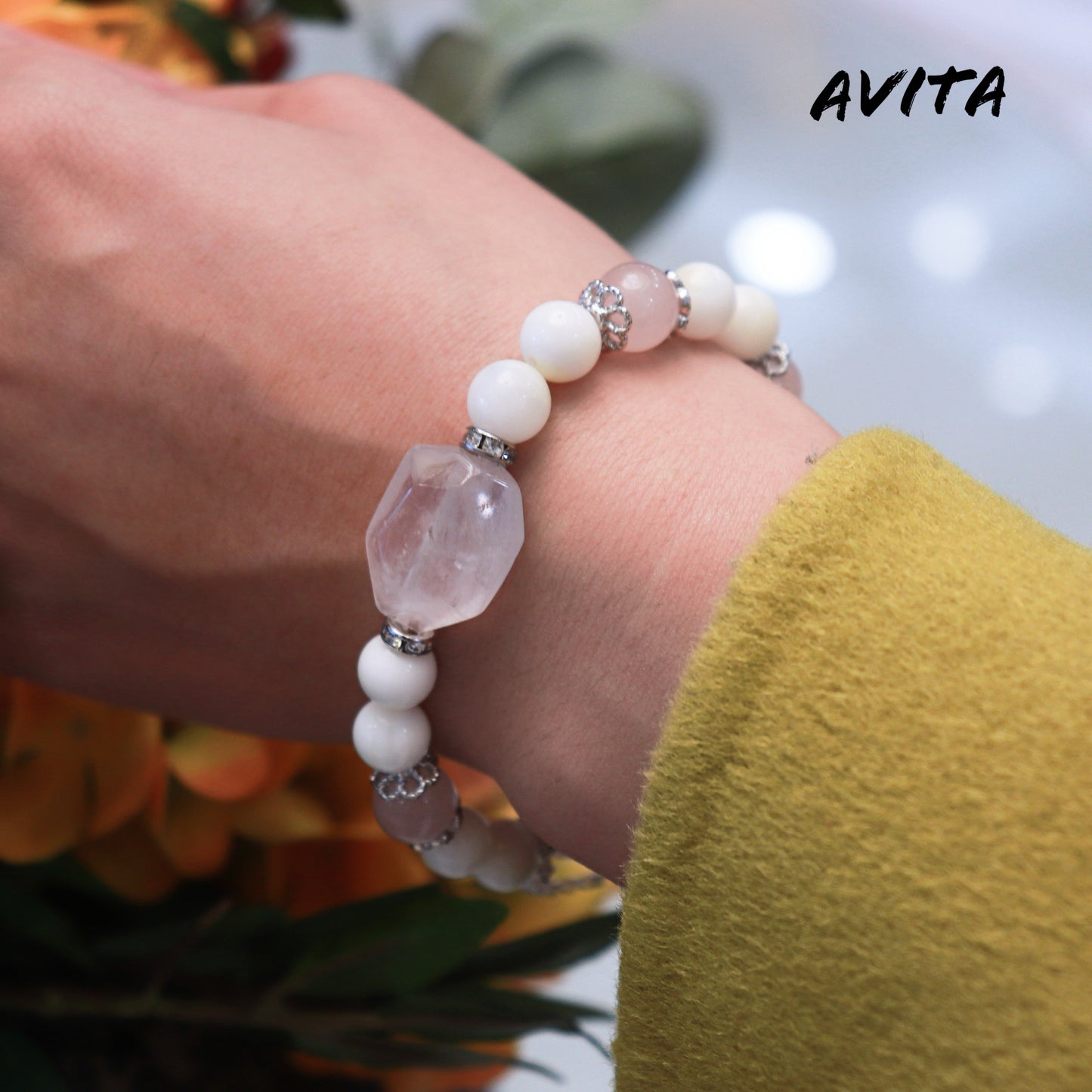 AVITA Pink Memory 20% OFF Natural Pink Crystal Bracelet Jewelry For Energy Boost & Attracting Love