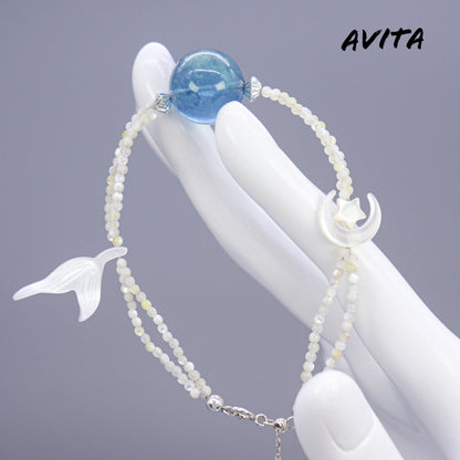 AVITA Blue Lagoon 80% OFF Natural Aquamarine Bracelet Jewelry For Elevating Your Courage and Confidence