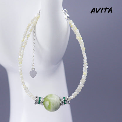 AVITA Cantaloupe Jam 80% OFF Chinese Serpentine Jade Bracelet Jewelry For Elevating Your Career