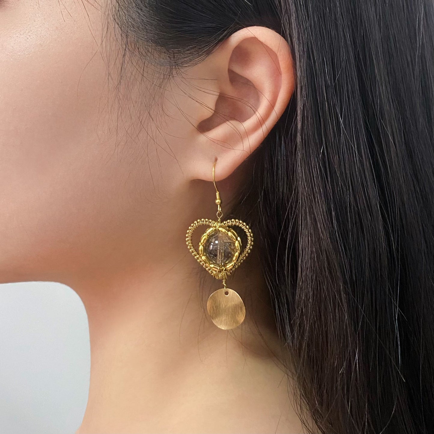 AVITA Elegant Life 60% OFF Tea-colored Citrine Handmade Crystal Earrings For Emotionally Stable