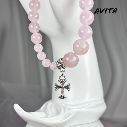 AVITA Destiny 20% OFF Natural Pink Crystal Bracelet Jewelry For Energy Boost & Attracting Love