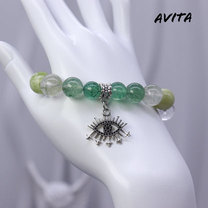 AVITA Key Opinion Leader 20% OFF Natural Prasem Quartz Bracelet Jewelry For Elevating Your Career