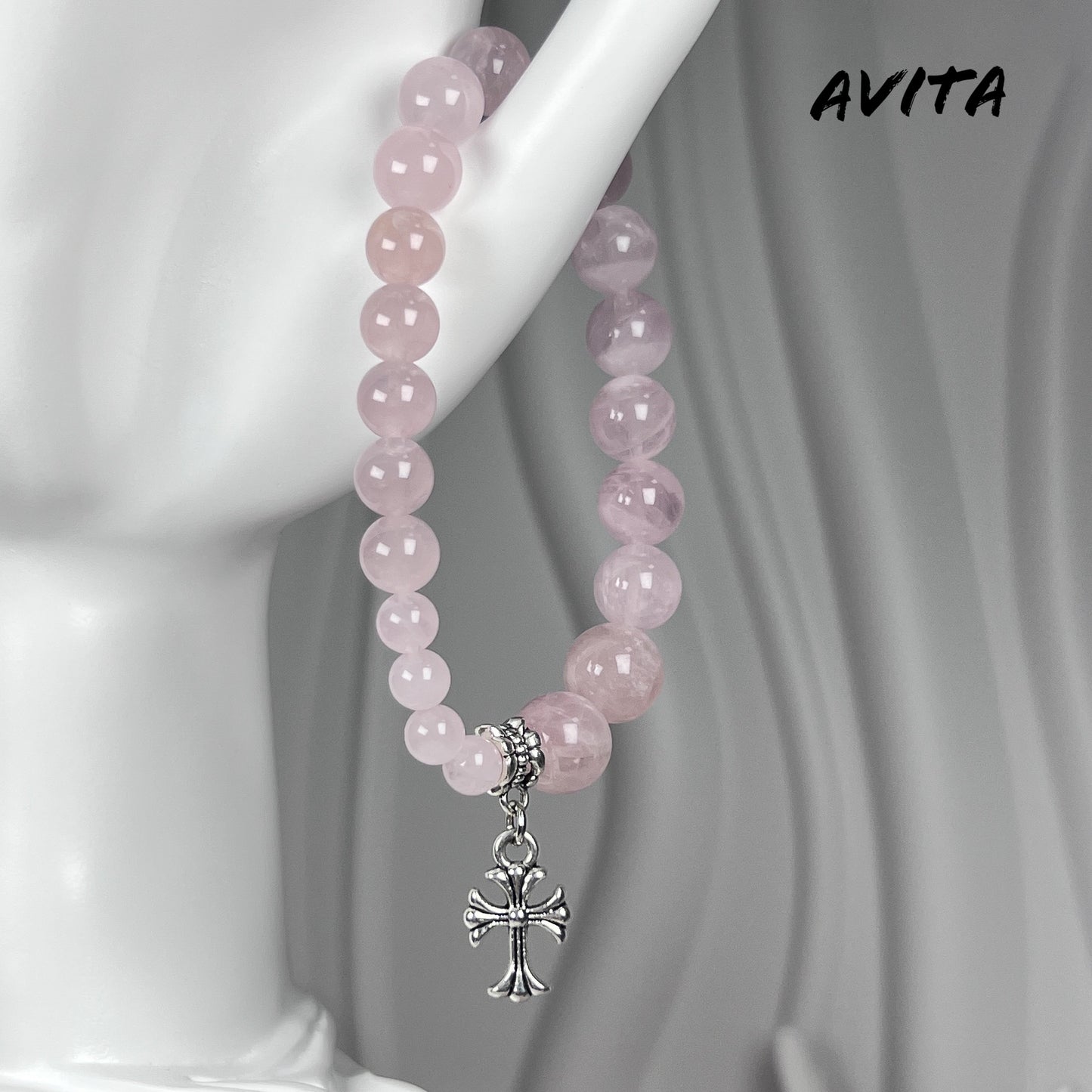 AVITA Destiny 20% OFF Natural Pink Crystal Bracelet Jewelry For Energy Boost & Attracting Love