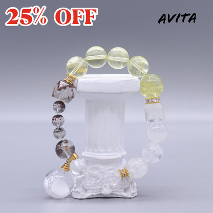 AVITA One Flower One World 25% OFF Natural Citrine Bracelet Jewelry For Energy Boost & Attracting Wealth