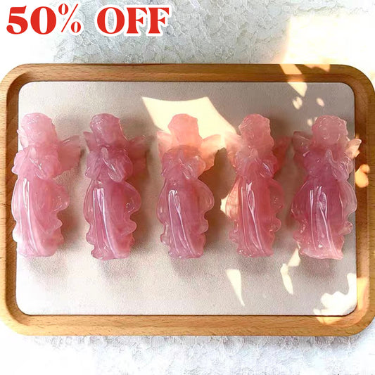 AVITA Pink Crystal Angel-shape Crystal Ornaments 50% OFF